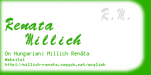 renata millich business card